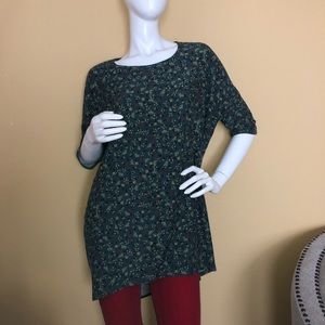 LulaRoe dress half sleeve hi-low floral print